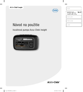 Návod Accu-Chek Insight Inzulínová pumpa