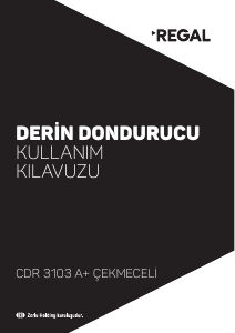 Kullanım kılavuzu Regal CDRY 3103 Dondurucu