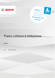 Manuale Bosch PXY801KW1EB Piano cottura