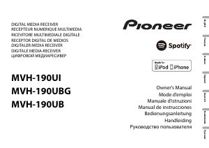 Руководство Pioneer MVH-190UB Автомагнитола