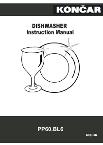 Manual Končar PP60.BL6 Dishwasher