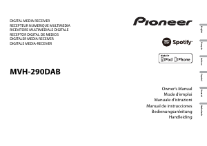 Manual de uso Pioneer MVH-290DAB Radio para coche