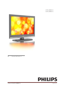 Manuale Philips 26HFL2808D LCD televisore