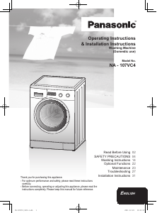 Bruksanvisning Panasonic NA-107VC4 Tvättmaskin