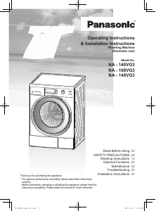 Bruksanvisning Panasonic NA-148VG3 Tvättmaskin