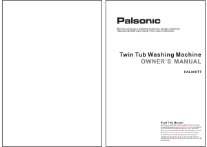 Handleiding Palsonic PAL800TT Wasmachine
