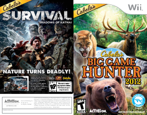 Bruksanvisning Nintendo Wii Cabelas Big Game Hunter 2012