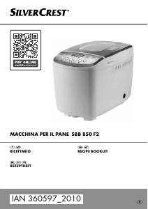 Manuale SilverCrest IAN 360597 Macchina per il pane