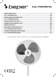 Manuale Beper P206VEN152 Ventilatore