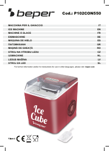 Manual de uso Beper P102CON550 Máquina de hacer hielo
