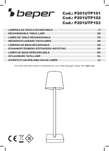 Bedienungsanleitung Beper P201UTP103 Leuchte