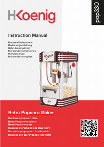 Bedienungsanleitung H.Koenig POP330 Popcornmaschine