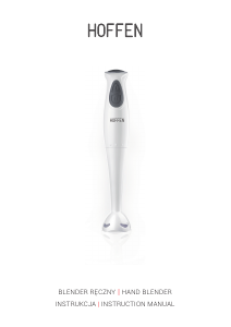 Instrukcja Hoffen HB-8022-18G Blender ręczny
