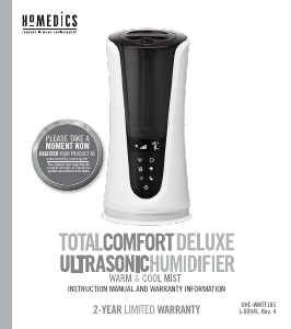Mode d’emploi Homedics UHE-WMTF185 Humidificateur