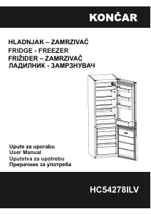 Manual Končar HC54278ILV Fridge-Freezer