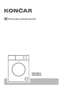 Priručnik Končar PRS106AT01 Stroj za pranje rublja