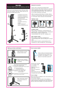 Manual Valore AC162 Selfie Stick