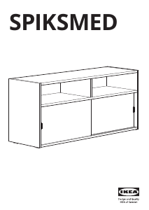 Manual de uso IKEA SPIKSMED Mueble TV