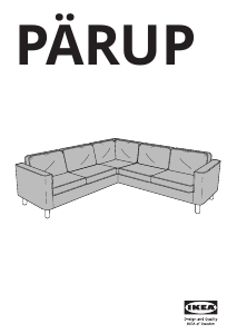 Manual IKEA PARUP Sofá