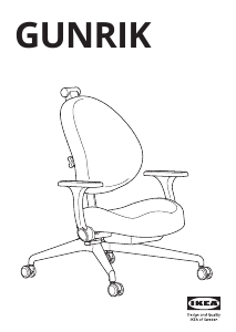 Kullanım kılavuzu IKEA GUNRIK Ofis sandalyesi