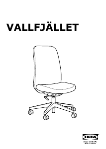 Bruksanvisning IKEA VALLFJALLET Arbetsstol