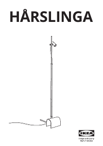Manual IKEA HARSLINGA Lampă