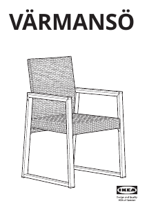 Εγχειρίδιο IKEA VARMANSO Καρέκλα κήπου