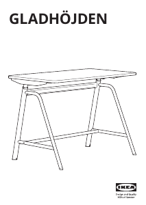 Manual IKEA GLADHOJDEN Desk