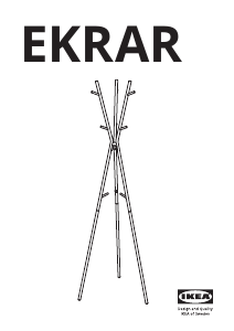 Bruksanvisning IKEA EKRAR Klädhängare