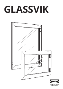 Käyttöohje IKEA GLASSVIK Kaapin ovi