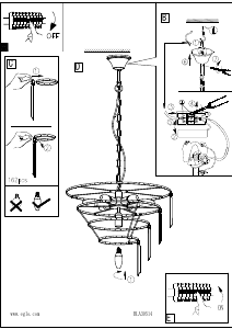 Bruksanvisning Eglo 39514 Lampa