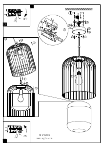 Bruksanvisning Eglo 39695 Lampa