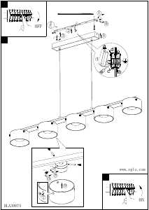 Bruksanvisning Eglo 39875 Lampa