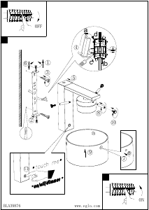 Bruksanvisning Eglo 39876 Lampa