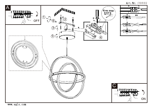 Bruksanvisning Eglo 39892 Lampa