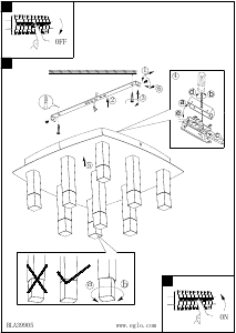 Bruksanvisning Eglo 39905 Lampa