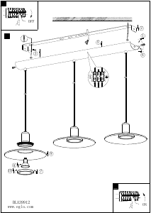 Bruksanvisning Eglo 39912 Lampa