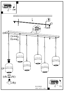 Bruksanvisning Eglo 39921 Lampa