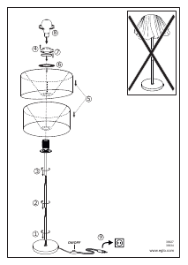 Bruksanvisning Eglo 39927 Lampa