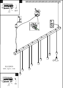 Bruksanvisning Eglo 39939 Lampa