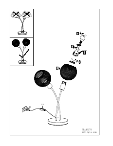 Bruksanvisning Eglo 43376 Lampa