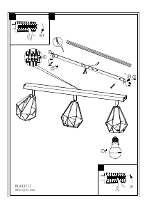 Bruksanvisning Eglo 43717 Lampa