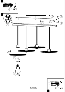 Bruksanvisning Eglo 43732 Lampa