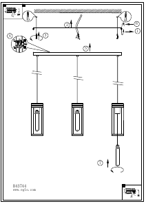 Bruksanvisning Eglo 43744 Lampa