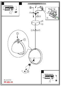 説明書 Eglo 43755 ランプ