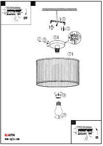 Bruksanvisning Eglo 43794 Lampa