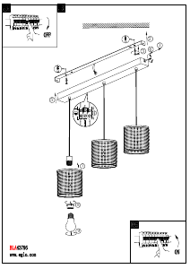 Bruksanvisning Eglo 43796 Lampa