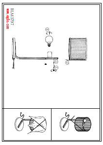 Bruksanvisning Eglo 43797 Lampa