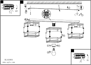 Bruksanvisning Eglo 43804 Lampa