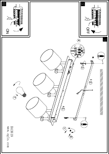 Bruksanvisning Eglo 43819 Lampa